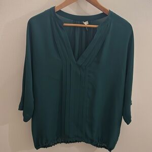 Joie emerald silk top - Sz Med